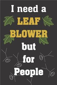 I need a leaf blower but for people