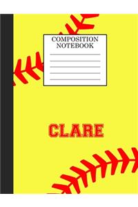 Clare Composition Notebook