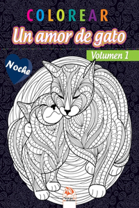 colorear - Un amor de gato - Volumen 1 - Noche