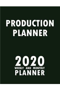 Production Planner 2020 Weekly and Monthly Planner