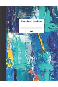 Graph Paper Notebook 4x4: Quad Ruled 4 Squares Per Inch Grid Paper. Math and Science Composition Notebook for Students and Teachers. Perfect for Sums, Graphing, Coordinates a