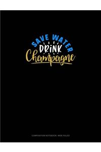 Save Water Drink Champagne