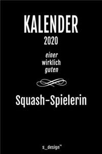 Kalender 2020 für Squash Spieler / Squash-Spielerin