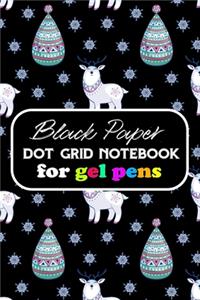 Black Paper Dot Grid Notebook for Gel Pens