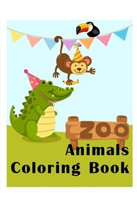 Zoo Animals Coloring Book