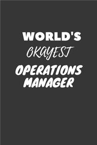 World's Okayest Operations Manager Notebook