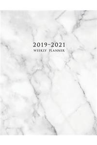 2019-2021 Weekly Planner: Large Three Year Planner with Marble Cover (Volume 3)