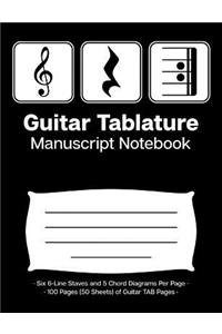 Guitar Tablature Manuscript Notebook