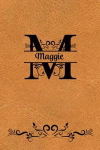 Split Letter Personalized Name Journal - Maggie