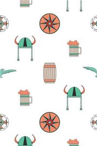 Viking Pattern - Shield Beer Raven