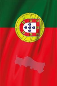 Flag of Portugal Overlaid with Map in Gray Journal