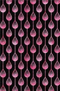 Bullet Journal Notebook Teardrops Pattern 9