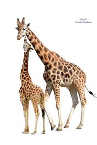 Giraffe Unruled Notebook