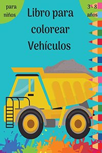 Libro para colorear vehículos
