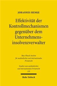 Effektivitat Der Kontrollmechanismen Gegenuber Dem Unternehmensinsolvenzverwalter
