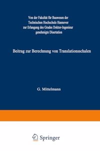 Beitrag zur Berechnung von Translationsschalen