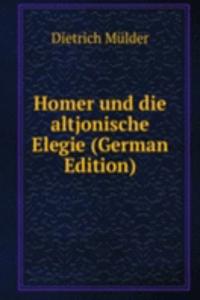 Homer und die altjonische Elegie (German Edition)