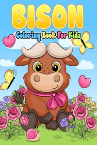 Bison Coloring Book For Kids