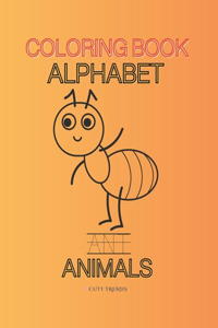 Animals Alphabet Tracing and Coloring Book