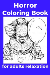 Horror Coloring Book for adults relaxation