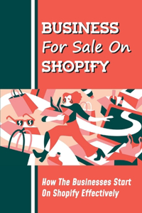 Business For Sale On Shopify