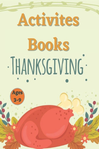 Thanksgiving Activity Book Ages 3-9