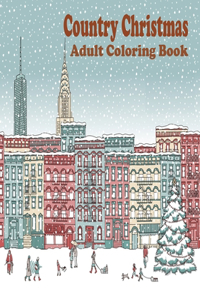 Country Christmas Adult Coloring Book