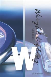 Weight lifting log book
