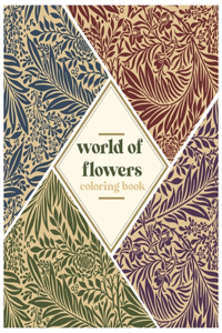world of flowers coloring book