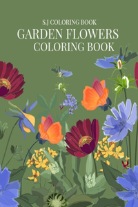 Garden Flowers Coloring Book