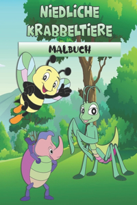 Niedliche Krabbeltiere Malbuch
