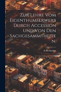 Zur Lehre vom Eigenthumserwerb durch Accession und von den Sachgesammtheiten.