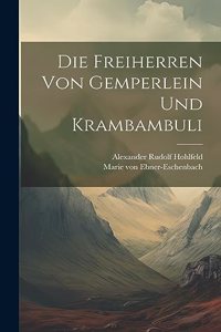 Freiherren Von Gemperlein Und Krambambuli