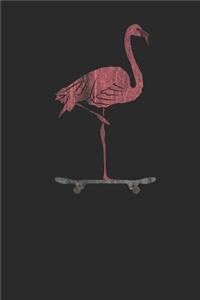 Flamingo With Skateboard