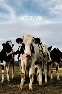 Notebook. For Cow Lover. Composition Notebook. College Ruled. 8.5 x 11. 120 Pages.