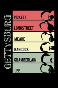 Gettysburg Pickett Longstreet Meade Hancock Chamberlain Lee