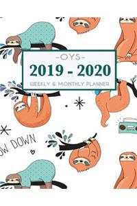 2019 - 2020 Weekly and Monthly Planner