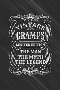Vintage Gramps Limited Edition The Man The Myth The Legend