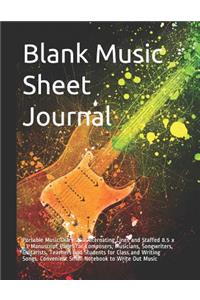 Blank Music Sheet Journal