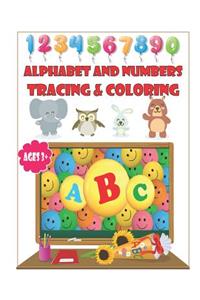 Alphabet and Numbers Tracing & Coloring