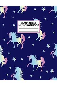 Blank Sheet Music Notebook