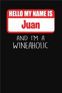Hello My Name is Juan And I'm A Wineaholic