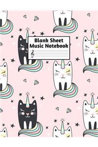 Blank Sheet Music Notebook