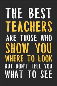 The best teachers are those who show you where to look but don't tell you what to see