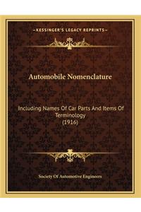 Automobile Nomenclature