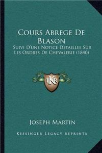 Cours Abrege de Blason