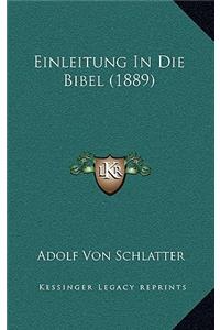 Einleitung in Die Bibel (1889)