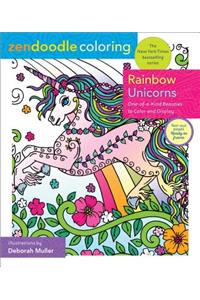 Zendoodle Coloring: Rainbow Unicorns