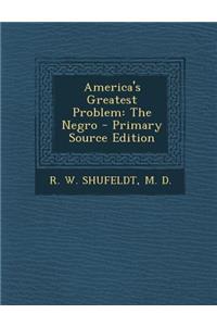 America's Greatest Problem: The Negro