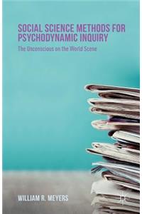 Social Science Methods for Psychodynamic Inquiry